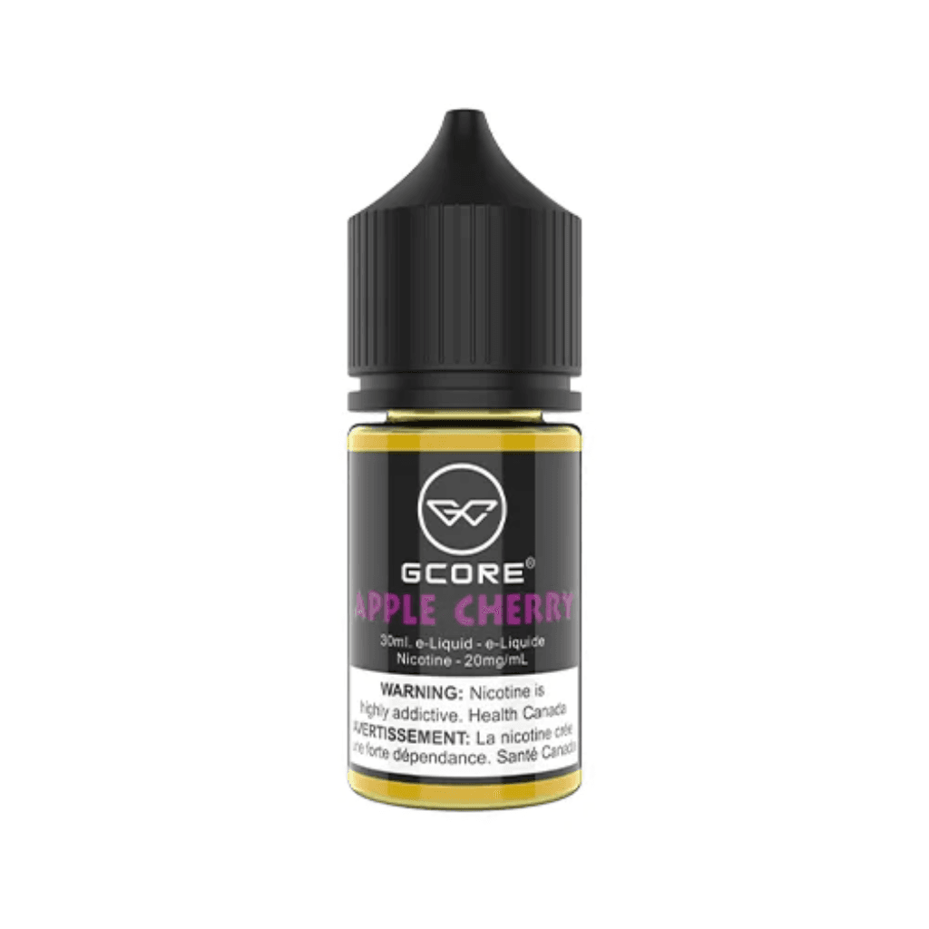 G Core nicotine salt e-juice in Apple Cherry